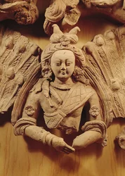 Boeddha Sakyamuni, uit Tumshuq (Xinjiang) 6e-7e eeuw